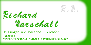 richard marschall business card